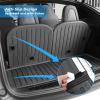 image10Pcs Floor Mats for Tesla Model X 7 Seater 2024 2023 2022 Full Sets All Weather Floor Mat for Tesla Model X Accessories 2024 2023 2022 Rear Back Seat Cover Protector Front Rear Trunk
