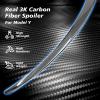 image2024 Newest Real Carbon Fiber Spoiler for Tesla Model Y 20242020 Sporty Rear Trunk Lip for Tesla Model Y Accessories 20242020 Glossy Black