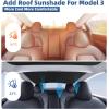 image2024 Newest Sunshade Roof for Tesla Model 3 20232021 NoSag Design Roof Sun Shade for Tesla Model 3 Accessories 20232021 Black
