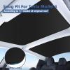 image2024 Newest Sunshade Roof for Tesla Model 3 20232021 NoSag Design Roof Sun Shade for Tesla Model 3 Accessories 20232021 Black