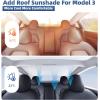 image2024 Newest Sunshade Roof for Tesla Model 3 20232021 NoSag Design Roof Sun Shade for Tesla Model 3 Accessories 20232021 White