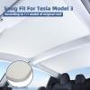 image2024 Newest Sunshade Roof for Tesla Model 3 20232021 NoSag Design Roof Sun Shade for Tesla Model 3 Accessories 20232021 White