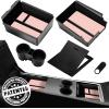 image2025 Upgrade Center Console Organizer Tray for Tesla Model Y Accessories 20242020For Tesla Model 3 Accessories 20232021 Slide SmoothlyUS Patent Cup Holder Matte BlackPink