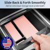 image2025 Upgrade Center Console Organizer Tray for Tesla Model Y Accessories 20242020For Tesla Model 3 Accessories 20232021 Slide SmoothlyUS Patent Cup Holder Matte BlackPink
