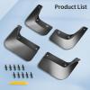 image2025 Upgrade Mud Flaps for Tesla Model 3 Highland 2024 2025 No DrillingTape Install Splash Guards Fenders All Weather Mudflaps for Tesla Model 3 Accessories 2024 2025 BlackGray