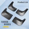 image2025 Upgrade Mud Flaps for Tesla Model 3 Highland 2024 2025 No DrillingTape Install Splash Guards Fenders All Weather Mudflaps for Tesla Model 3 Accessories 2024 2025 BlackBlack