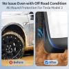 image2025 Upgrade Mud Flaps for Tesla Model 3 Highland 2024 2025 No DrillingTape Install Splash Guards Fenders All Weather Mudflaps for Tesla Model 3 Accessories 2024 2025 BlackBlack