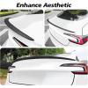 image2025 Upgrade Real Carbon Fiber Spoiler for Tesla Model 3 Highland 2024 2025 Sporty Rear Trunk Lip for Tesla Model 3 Accessories 2024 2025 Matte Black