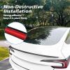 image2025 Upgrade Real Carbon Fiber Spoiler for Tesla Model 3 Highland 2024 2025 Sporty Rear Trunk Lip for Tesla Model 3 Accessories 2024 2025 Matte Black