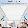 image2025 Upgrade Sunshade Roof for Tesla Model Y 20252020 NoGapSagFree Middle Magnetic Component Glass Roof Sunshade Heat Insulation for Tesla Model Y Accessories 20252020 White Beige