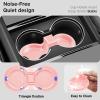 imageCenter Console Organizer Tray for Tesla Model Y Juniper Accessories 2025 2026For Tesla Model 3 Highland Accessories 2024 2025 2026 Slide SmoothlyUS Patent Cup Holder Matte BlackPink