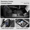 imageCenter Console Organizer Tray for Tesla Model Y Juniper Accessories 2025 2026For Tesla Model 3 Highland Accessories 2024 2025 2026 Slide SmoothlyUS Patent Cup Holder Matte BlackBlack