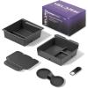 imageCenter Console Organizer Tray for Tesla Model Y Juniper Accessories 2025 2026For Tesla Model 3 Highland Accessories 2024 2025 2026 Slide SmoothlyUS Patent Cup Holder Matte BlackBlack