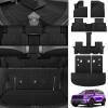 imageFloor Mats for Kia Telluride 7 Seat 20252020 Full Set All Weather Floor Mats for Kia Telluride Accessories 20252020 TPE Trunk Mat with Backrest Mat Back Seat Cover Protector BlackBlack