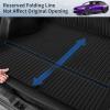 imageFloor Mats for Tesla Model X 5 Seater 2025 2024 2023 2022 All Weather Model X Floor Mats for Tesla Model X Accessories 2025 2024 2023 2022 TPE Back Seat Cover Protector Trunk Frunk Mat BlackBlack