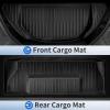 imageFloor Mats for Tesla Model X 5 Seater 2025 2024 2023 2022 All Weather Model X Floor Mats for Tesla Model X Accessories 2025 2024 2023 2022 TPE Back Seat Cover Protector Trunk Frunk Mat BlackBlack