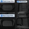 imageFloor Mats for Tesla Model Y 7 Seater 2025 20242020 Full Sets All Weather Floor Mat for Tesla Model Y Accessories 2025 20242020 TPE Back Seat Cover Protector Trunk Frunk Mat
