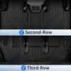 imageFloor Mats for Toyota Grand Highlander 7 Seater 2024 2025 Include Hybrid All Weather Floor Mat with 2nd ampamp 3rd Backrest mats for Toyota Grand Highlander Accessories 2024 2025 TPE Cargo Mat