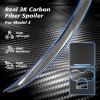 imageReal Carbon Fiber Spoiler for Tesla Model 3 1Pc Real Carbon Fiber Center Console WrapSet of 2 for Tesla Model 3 Accessories 20232017 Glossy Black