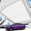 image2025 Upgrade Sunshade Roof for Tesla Model Y 20252020 NoGapSagFree Middle Magnetic Component Glass Roof Sunshade Heat Insulation for Tesla Model Y Accessories 20252020 White Beige