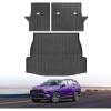imageCargo Mat with Backrest Mat for Toyota RAV4 20242019 All Weather Trunk Mat for Toyota RAV4 Accessories 20242019 Back Seat Mat
