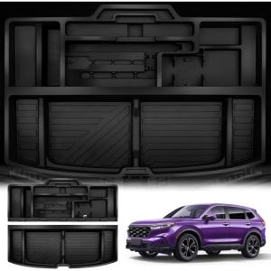 imageTrunk Organizer for Honda CRV 2025 2024 2023 Not Hybrid Waterproof Hidden Trunk Organizer Tray Storage Box for Honda CRV Accessories 2025 2024 2023