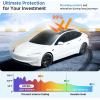 image2026 Upgrade Sunshade Roof For Tesla Model 3 Highland 20222026 NoGapSagFree Heat Insulation Glass Roof Sunshade Sunroof for Tesla Model 3 Accessories 2026 2025 2024 202 2022 BeigeBlack
