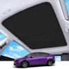 image2026 Upgrade Sunshade Roof For Tesla Model 3 Highland 20222026 NoGapSagFree Heat Insulation Glass Roof Sunshade Sunroof for Tesla Model 3 Accessories 2026 2025 2024 202 2022 BeigeBlack