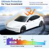image2026 Upgrade Sunshade Roof For Tesla Model 3 Highland 20222026 NoGapSagFree Heat Insulation Glass Roof Sunshade Sunroof for Tesla Model 3 Accessories 2026 2025 2024 202 2022 BeigeBeige