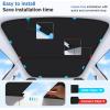image2026 Upgrade Sunshade Roof For Tesla Model 3 Highland 20222026 NoGapSagFree Heat Insulation Glass Roof Sunshade Sunroof for Tesla Model 3 Accessories 2026 2025 2024 202 2022 BeigeBlack