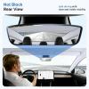 image2026 Upgrade Sunshade Roof For Tesla Model 3 Highland 20222026 NoGapSagFree Heat Insulation Glass Roof Sunshade Sunroof for Tesla Model 3 Accessories 2026 2025 2024 202 2022 BeigeBlack