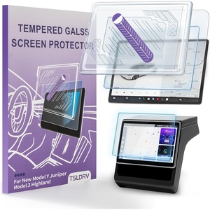 image:imageScreen Protector For Tesla Model Y Juniper Accessories 2025 2026For Tesla Model 3 Highland Accessories 2024 2025 2026 No GlareAntiFingerprint 154 8 Glass Protector MatteMatte