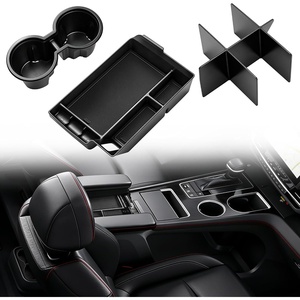 image:image3PCS Center Console Organizer for Toyota Sienna 20212026  Armrest Divider Cup Holder for Toyota Sienna Accessories 20262021Black