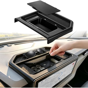 image:imageDashboard Storage Organizer for Ford Maverick 2025 2026  Only for 132 inch Screen Center Console Dash Tray with with Magnetic Lid for Ford Maverick Accessories 2025 2026