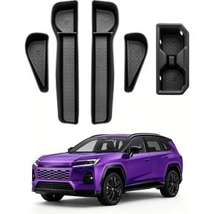 image:image5PCS for Toyota RAV4 2026 Door Side Storage Box Cup Holder  Waterproof amp Stay Clean Cup Holder Front amp Rear Door Pocket Liners for Toyota RAV4 2026 Not For Limited5PCS