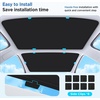 image:image2026 Upgrade Sunshade Roof for Tesla Model 3 Accessories 20262022  NoGapSagFree Heat Insulation Glass Roof Sunshade Sunroof for Tesla Model 3 Highland 2026 2025 2024 202 2022 BlackBlack