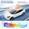 image:image2026 Upgrade Sunshade Roof for Tesla Model 3 Accessories 20262022  NoGapSagFree Heat Insulation Glass Roof Sunshade Sunroof for Tesla Model 3 Highland 2026 2025 2024 202 2022 BlackBeige